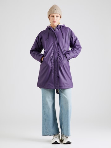 Derbe Raincoat 'Friese Tidaholm' in Purple: front