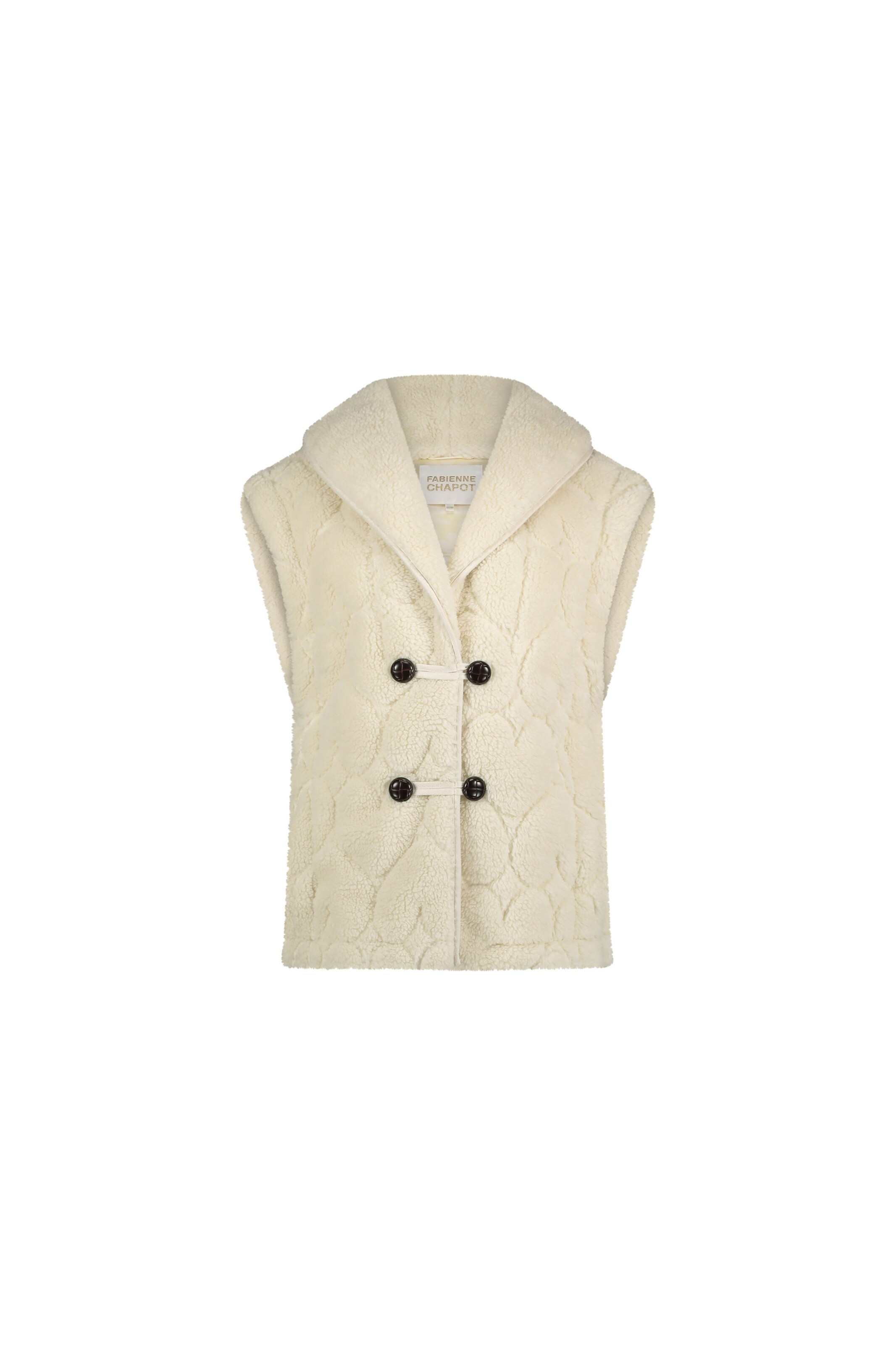 Fabienne Chapot Bodywarmer in Wit: voorkant