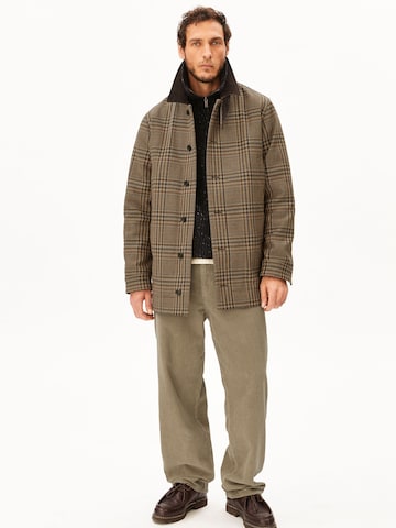ARMEDANGELS Between-seasons coat 'CHECK' in Brown