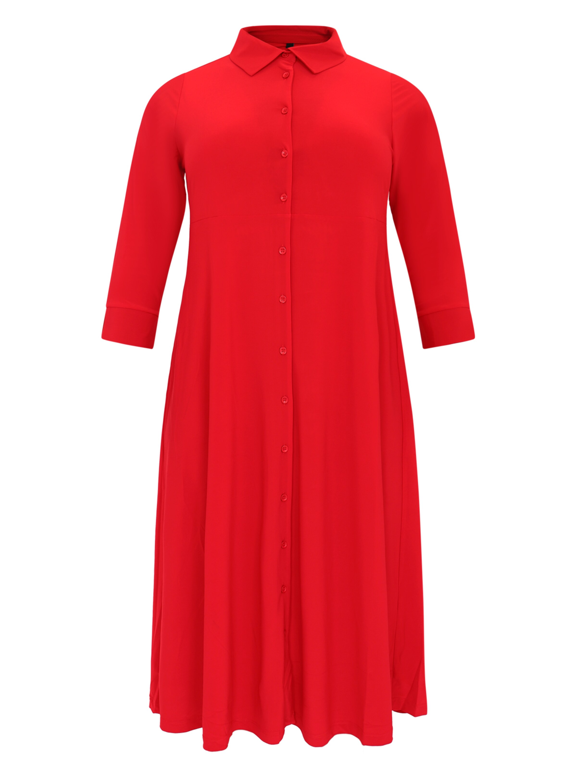 YOEK Shirt dress 'Dolce' in Red: front