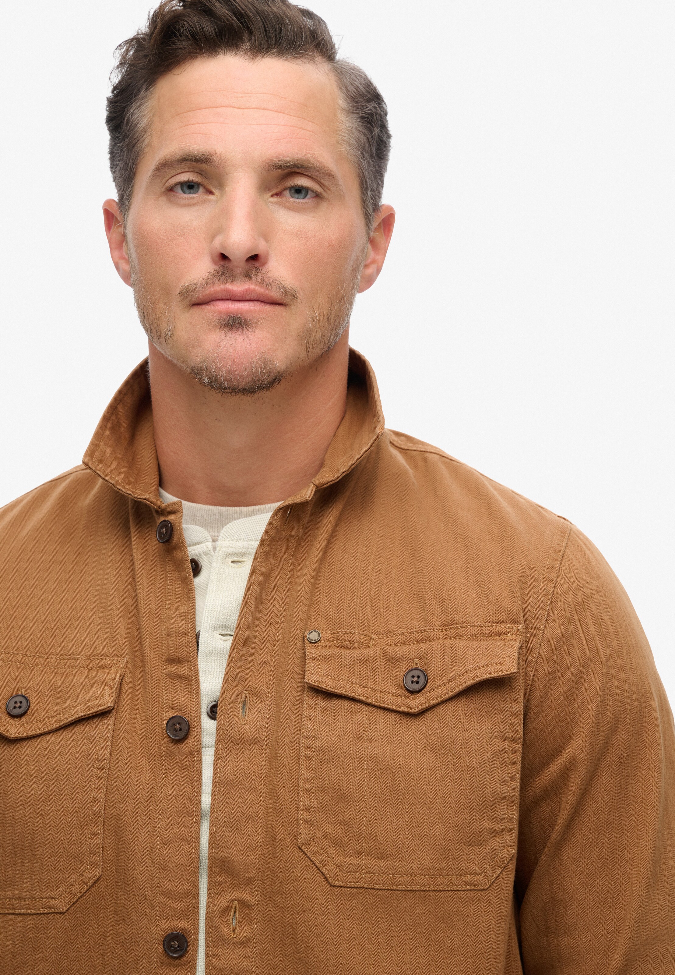 Veste mi-saison Superdry en marron