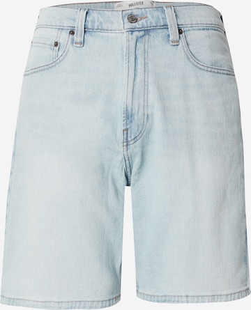 Largi Jeans de la HOLLISTER pe albastru: față