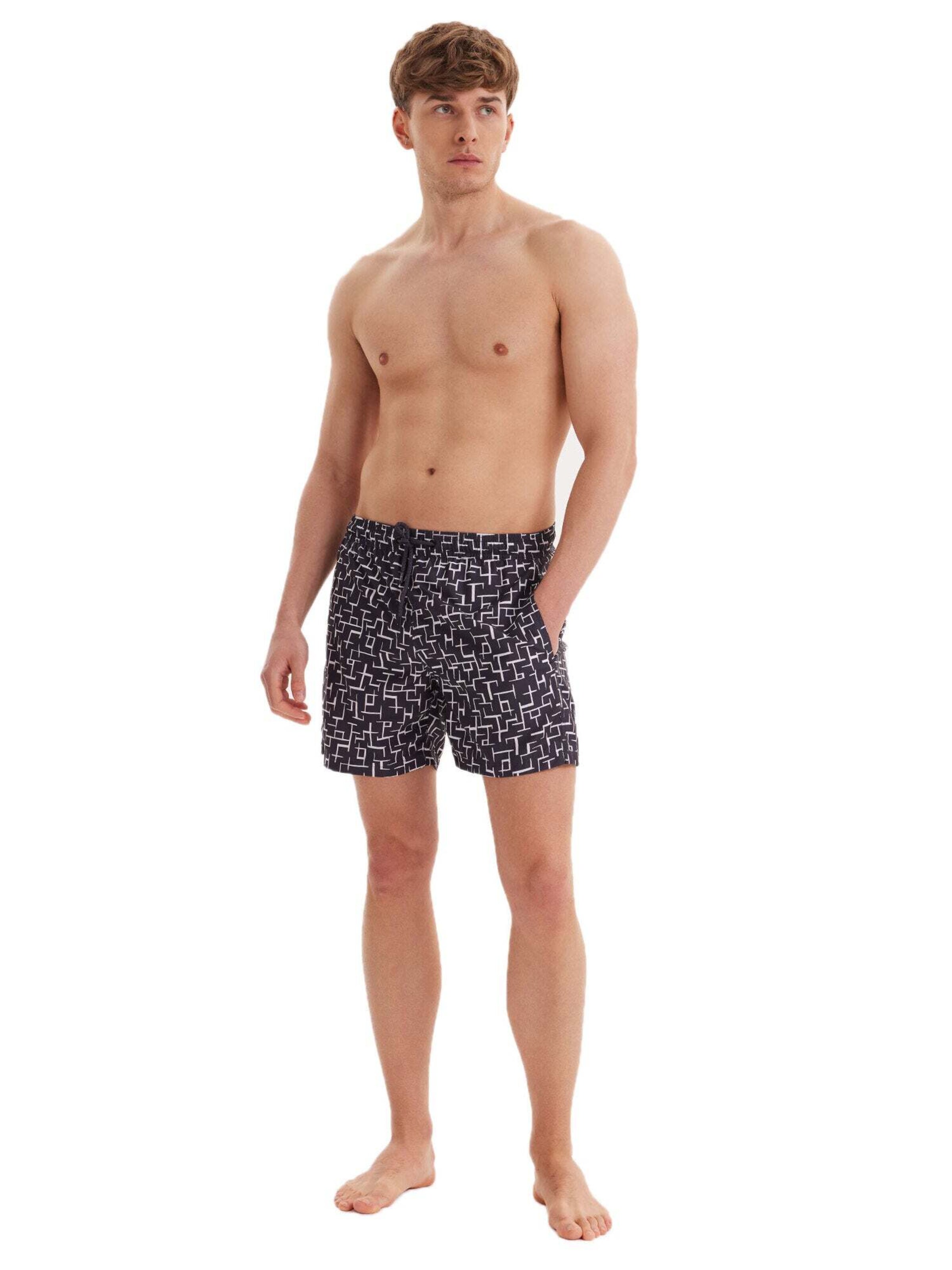 Pantaloncini da bagno 'Geometric' di WESTMARK LONDON in grigio