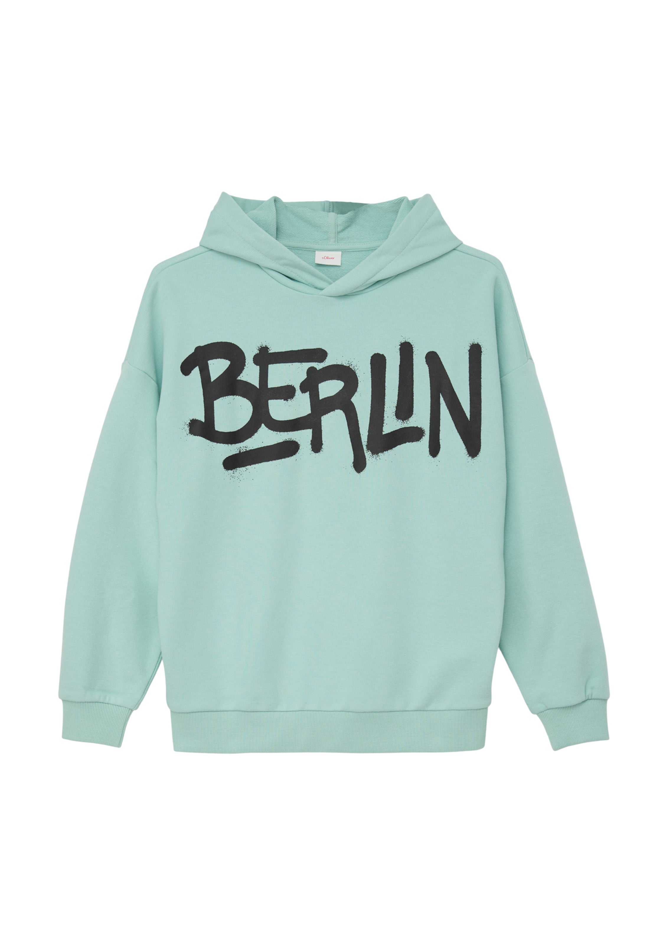 s.Oliver Sweatshirt in Grün: Vorderseite