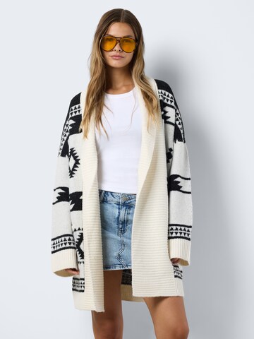 Noisy may Strickjacke 'NMLEISE' in Beige: Vorderseite