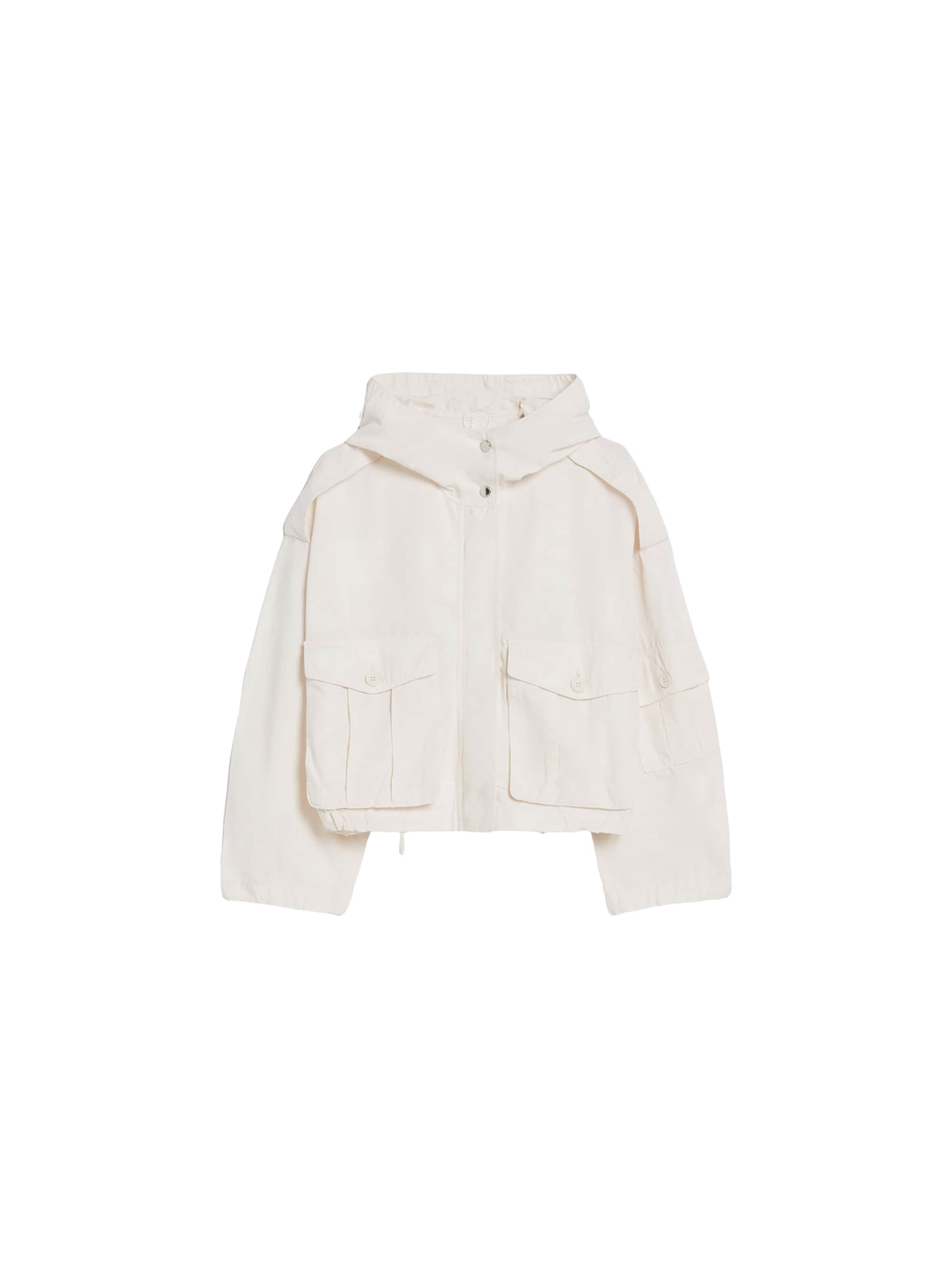 Bershka Veste mi-saison en blanc, Vue avec produit