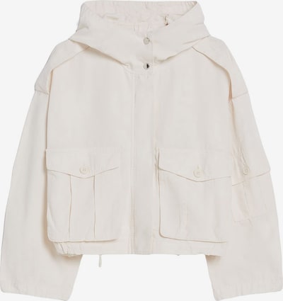 Bershka Prehodna jakna | bela barva, Prikaz izdelka