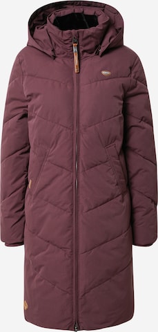 Ragwear Winter Coat 'Rebelka' in Red: front