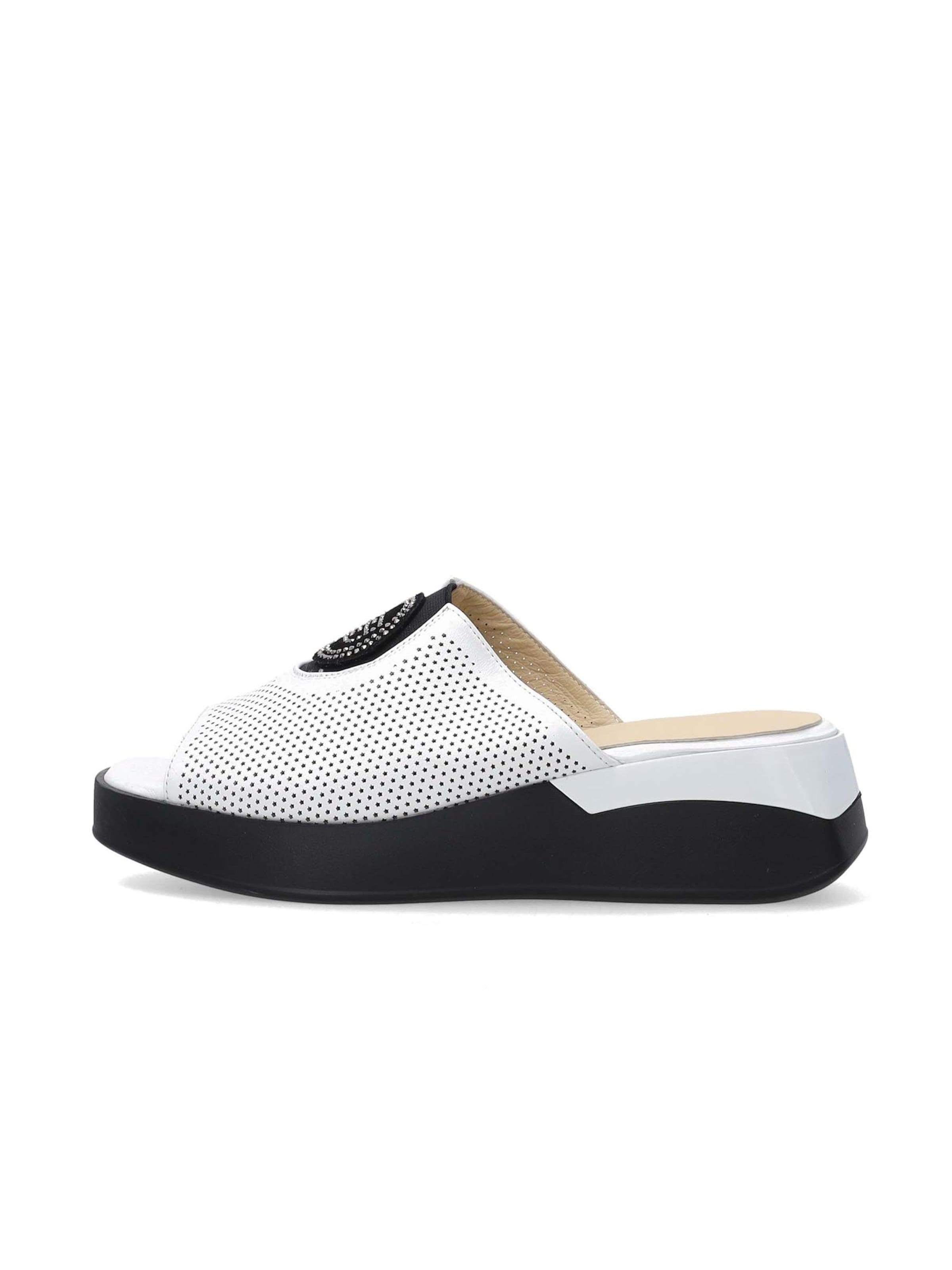 VENEZIA Mules 'Venezia' in White: front
