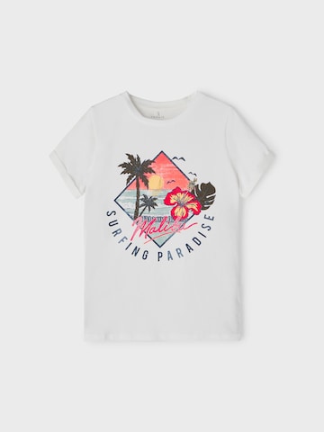 NAME IT T-Shirt 'Paradise' in Weiß