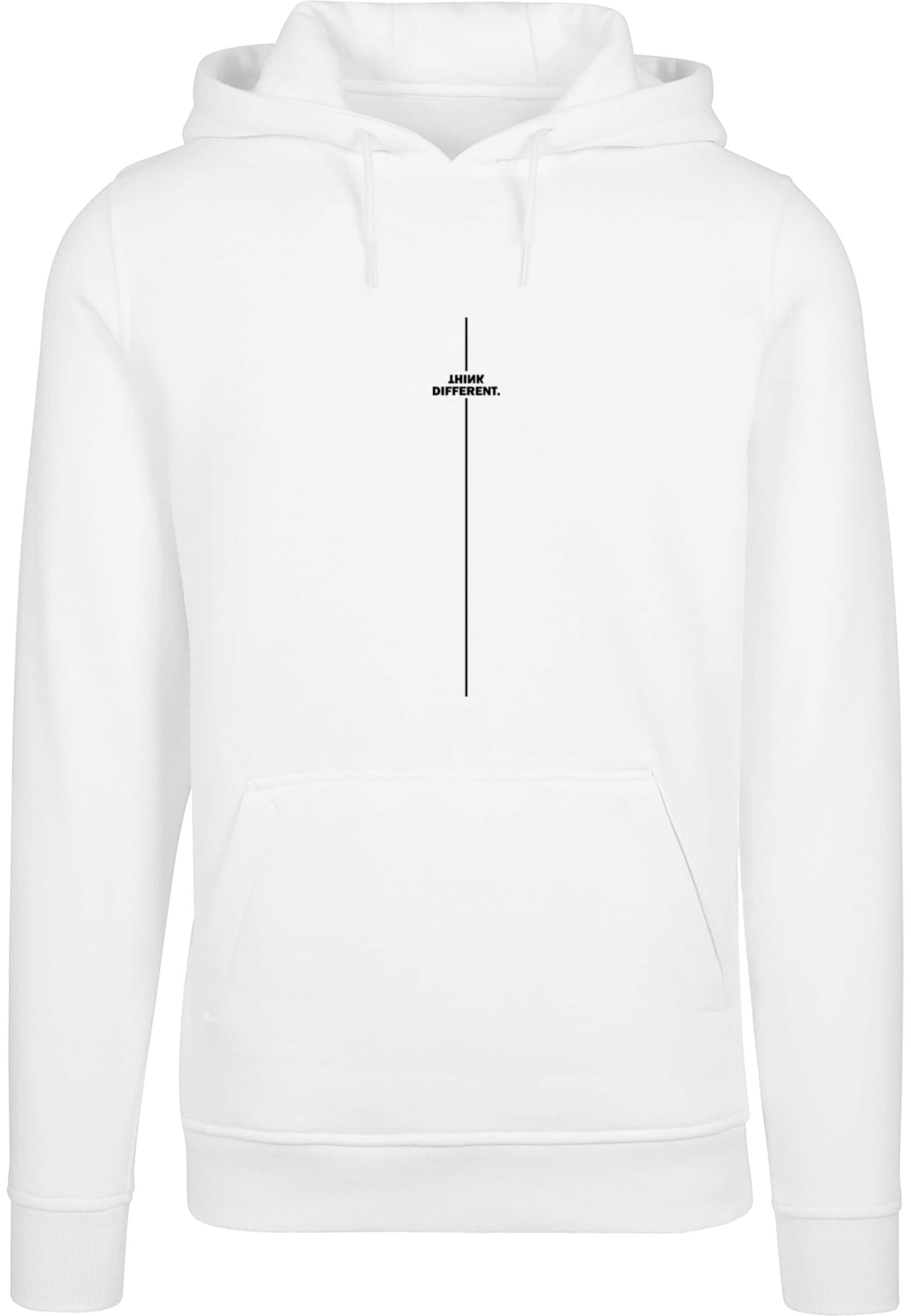 Merchcode - Sudadera 'Think Different' en blanco: frente