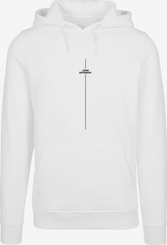 Merchcode - Sudadera 'Think Different' en blanco: frente