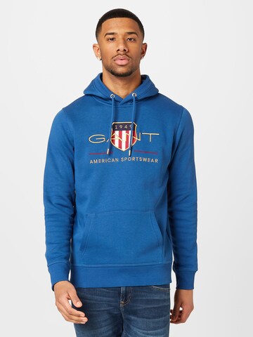 GANTRegular Fit Sweater majica - plava boja: prednji dio
