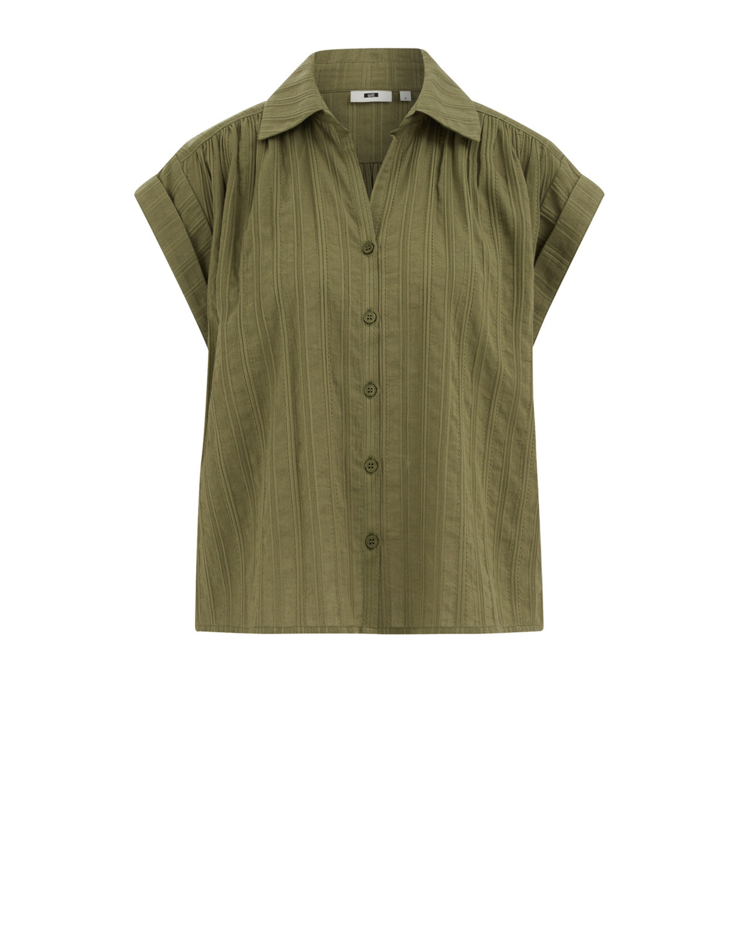 WE Fashion Blouse in Groen: voorkant