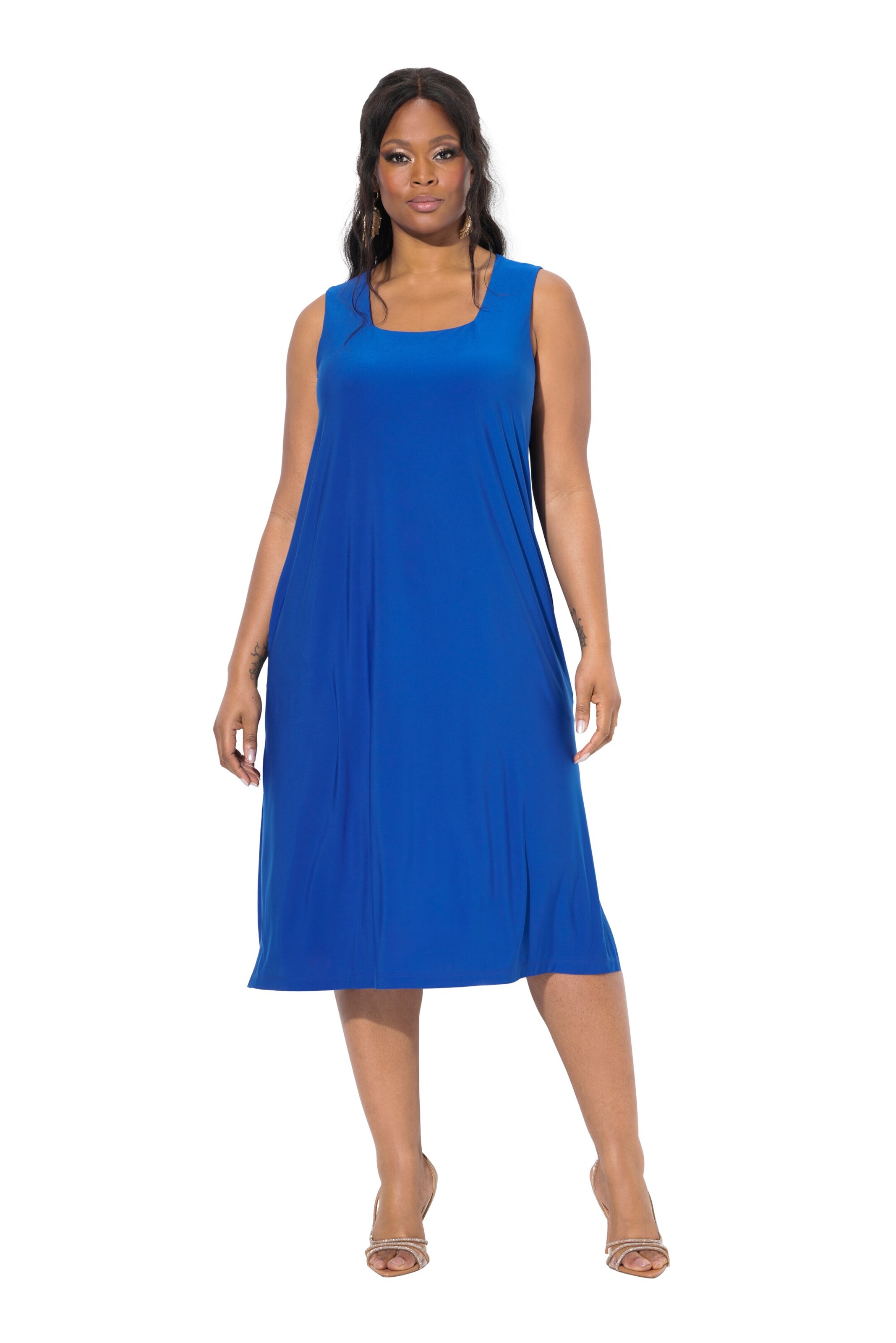 Ulla Popken Kjole i blå: forside