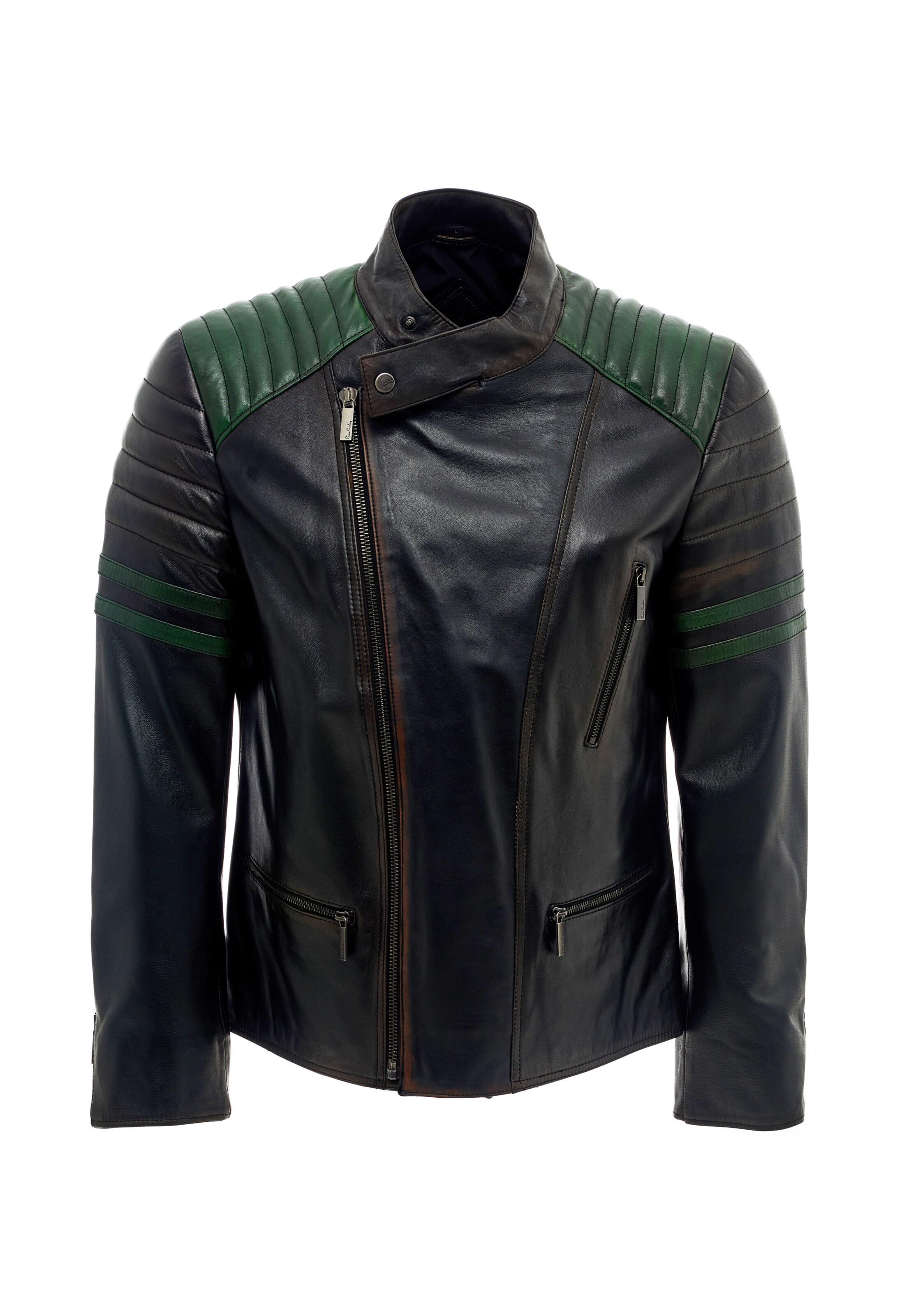 PIERRE CARDIN Lederjacke in Braun: Vorderseite