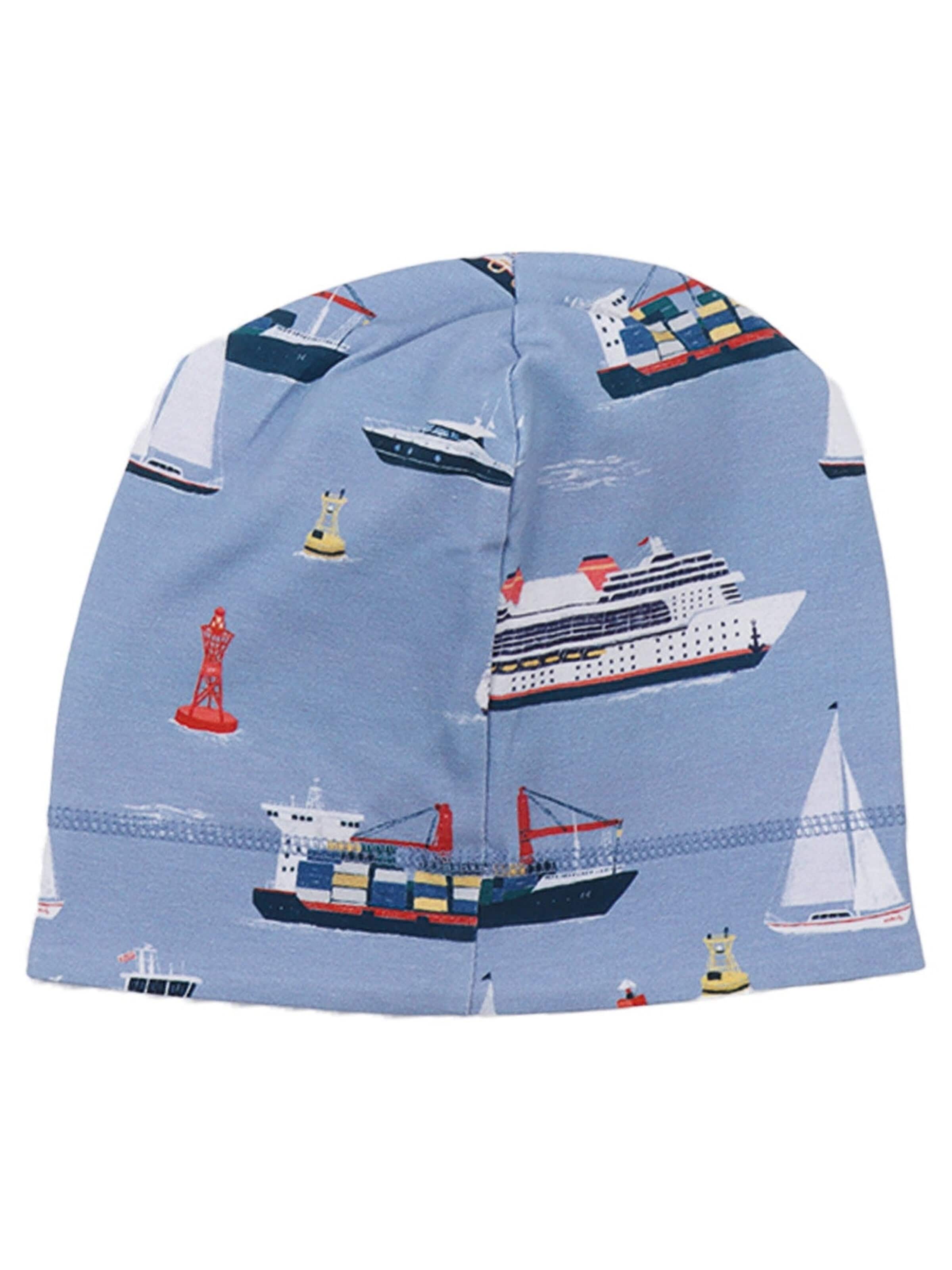 Walkiddy Mütze 'Walkiddy - Marine Adventures Beanie'‌‌‌‌‌‌‌‌‌ in Blau: Vorderseite