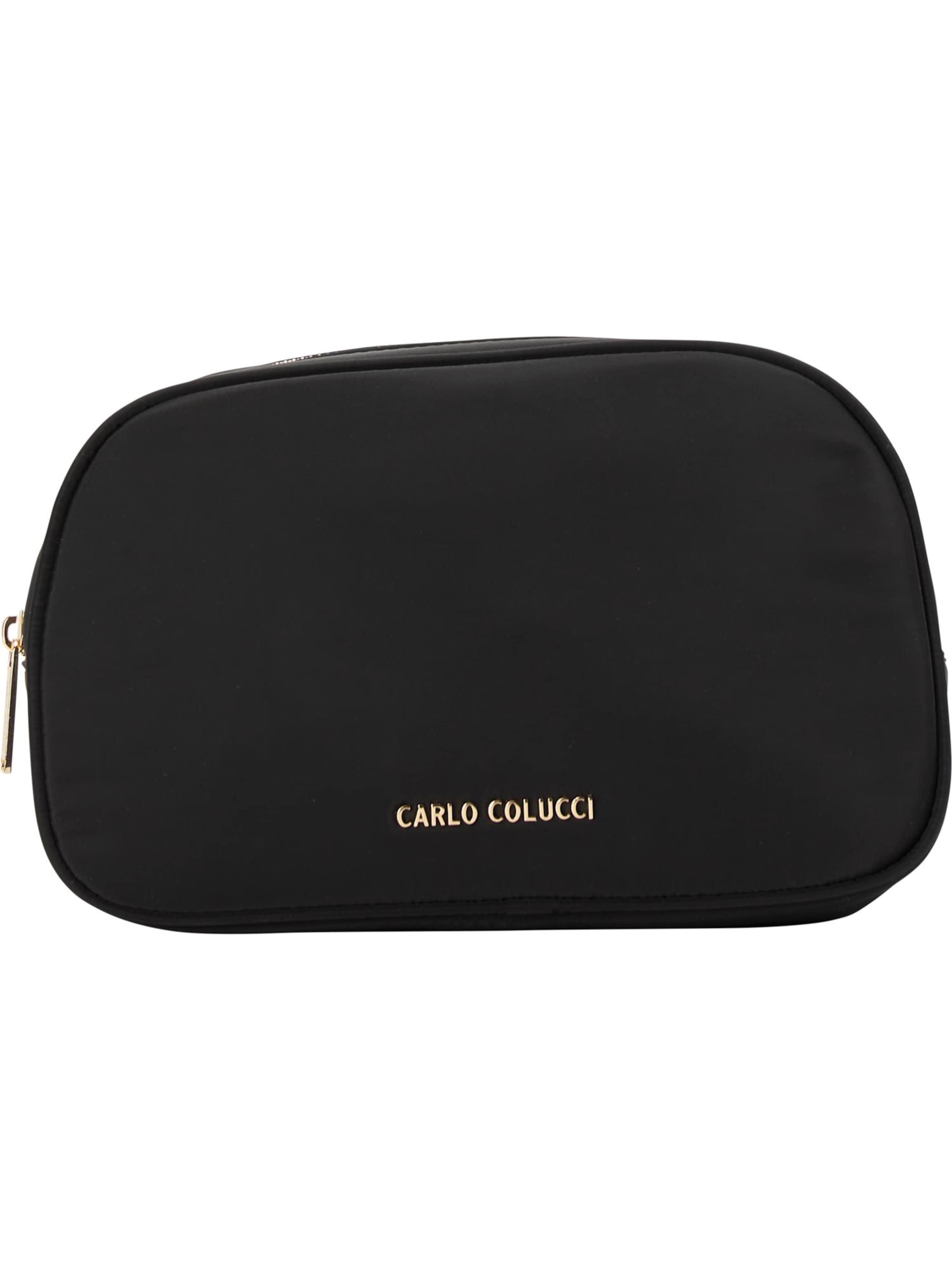 Carlo Colucci Toiletry bag ' Cracco ' in Black: front