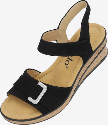 Palado Strap Sandals 'Vemlu' in Black: front