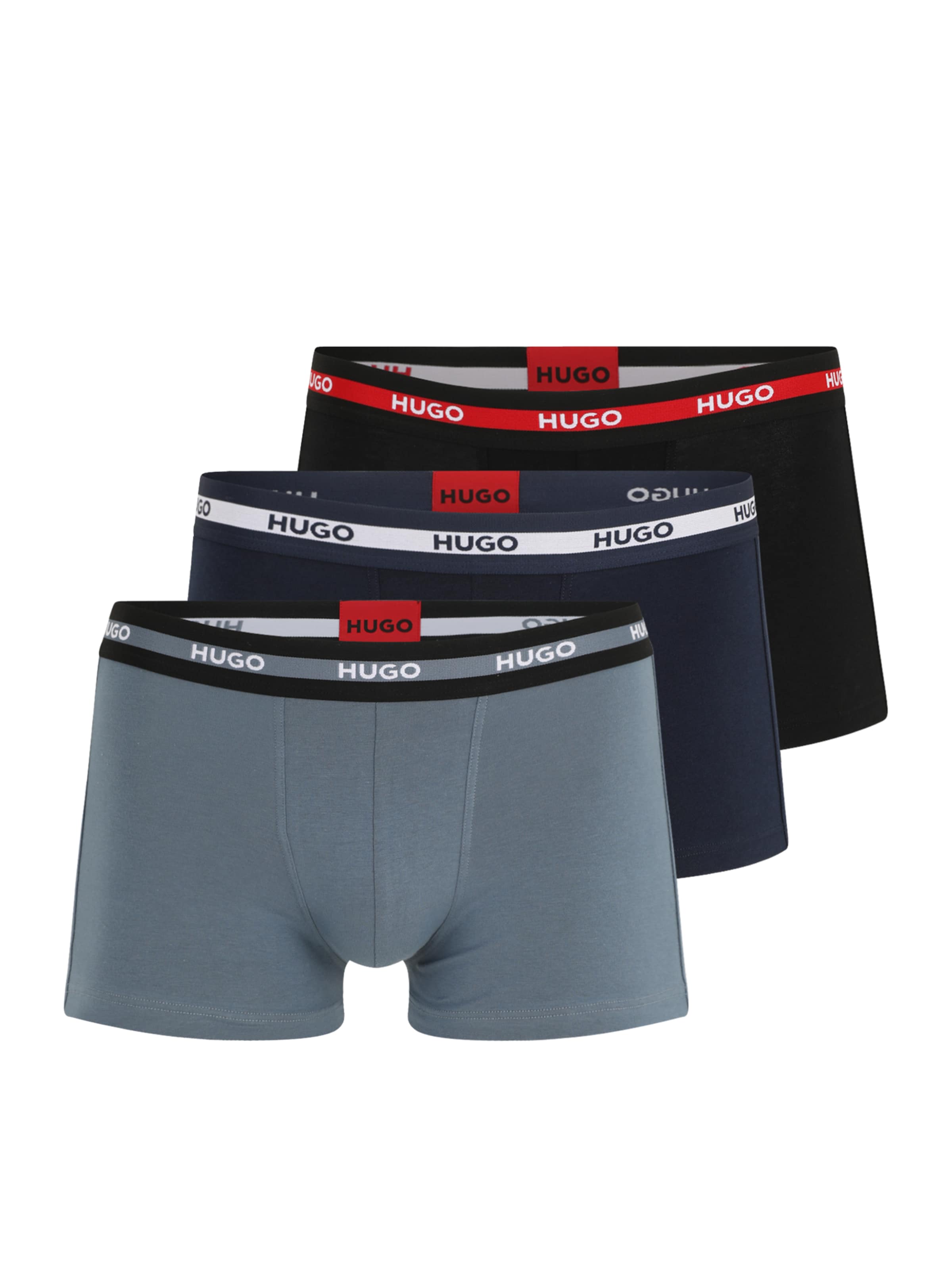 mėlyna HUGO Boxer trumpikės: priekis