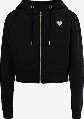 MYMO Sweat jacket 'Biany' in Black: front