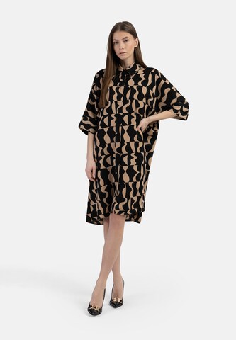 DreiMaster Klassik - Vestido camisero en marrón