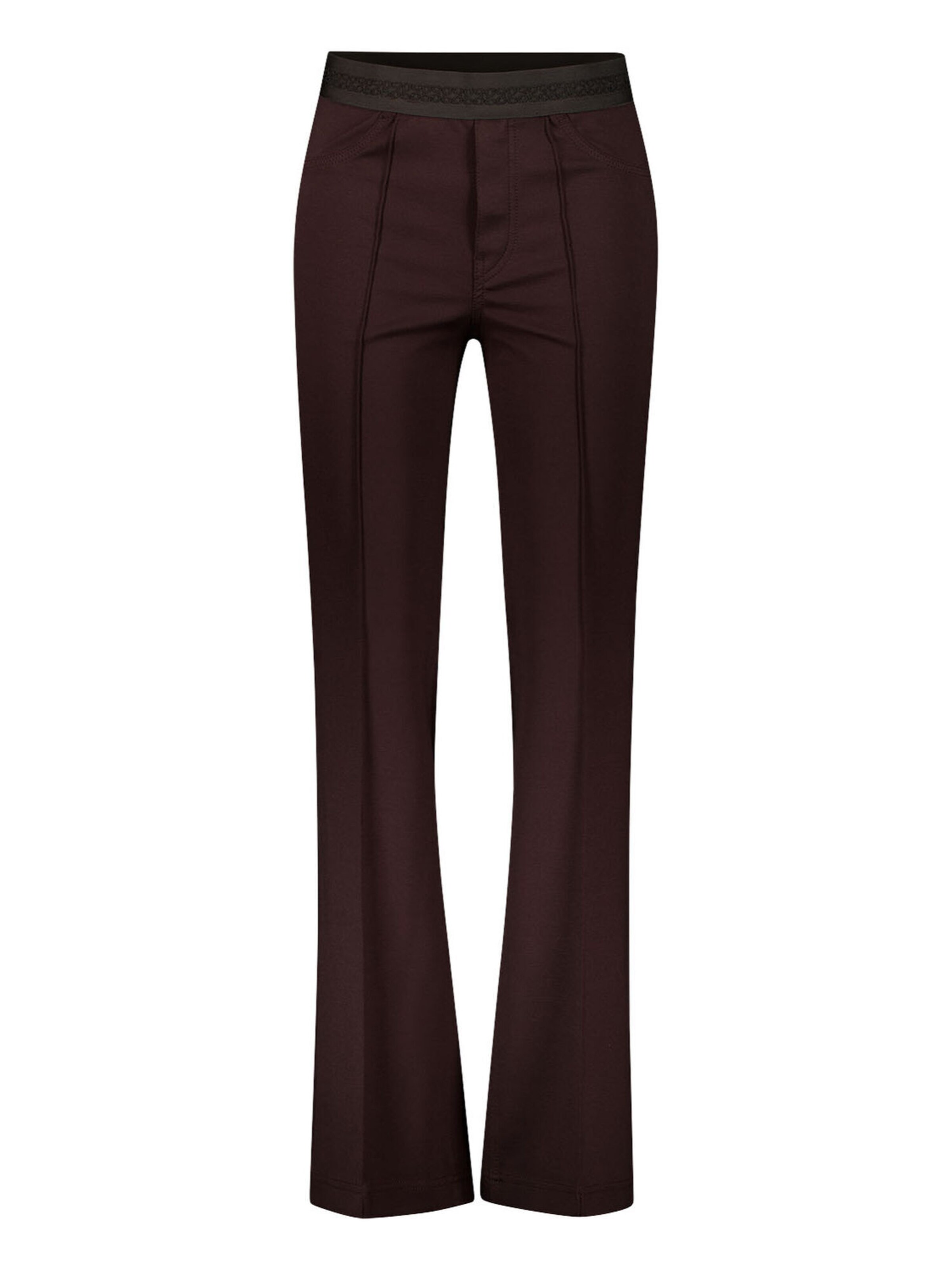 Gardeur Flared Trousers 'Zilla' in Brown: front