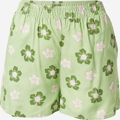 Daisy Street Pantalón en verde claro / verde oscuro / rosa, Vista del producto