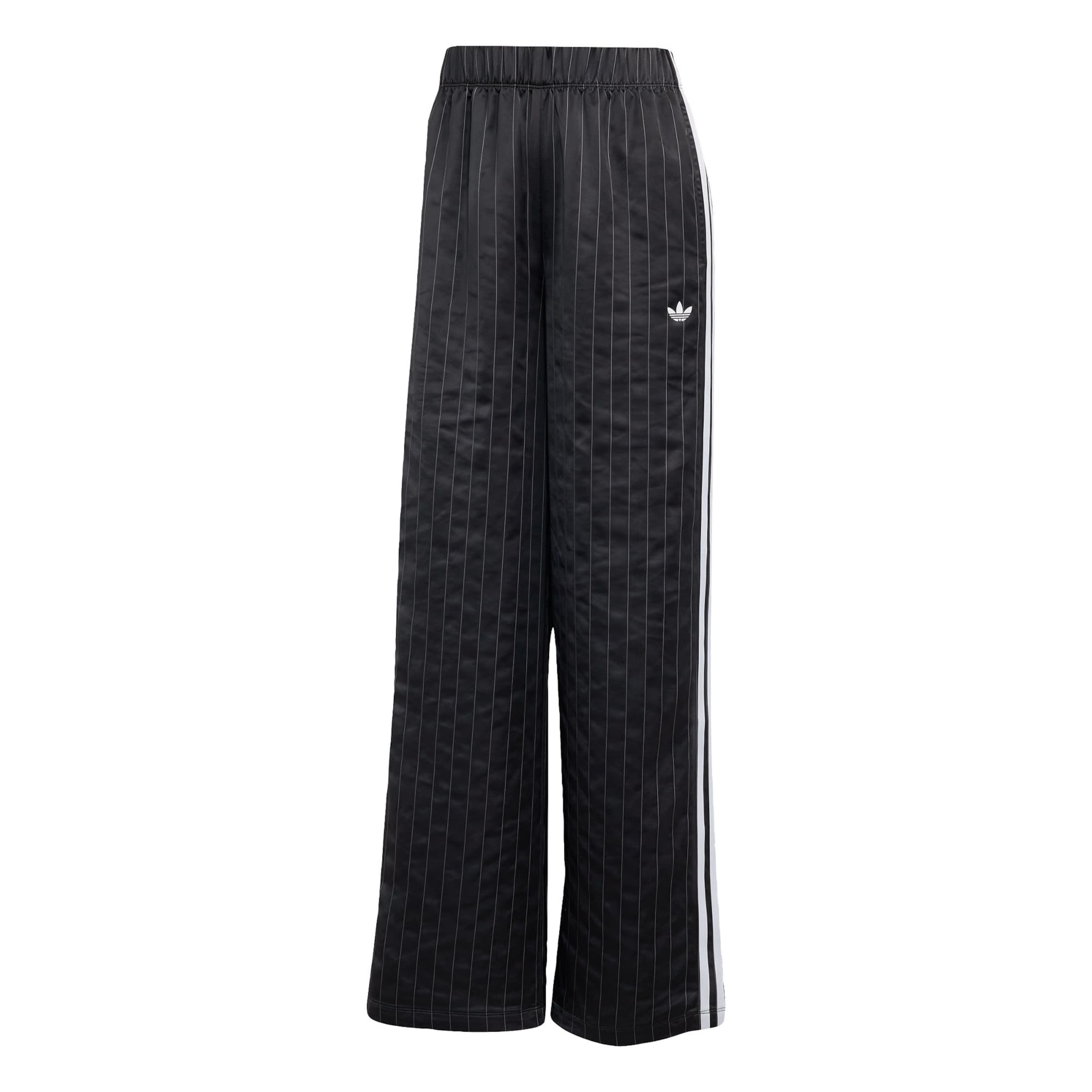 Wide leg Pantaloni 'Wide Leg' de la ADIDAS ORIGINALS pe negru: față