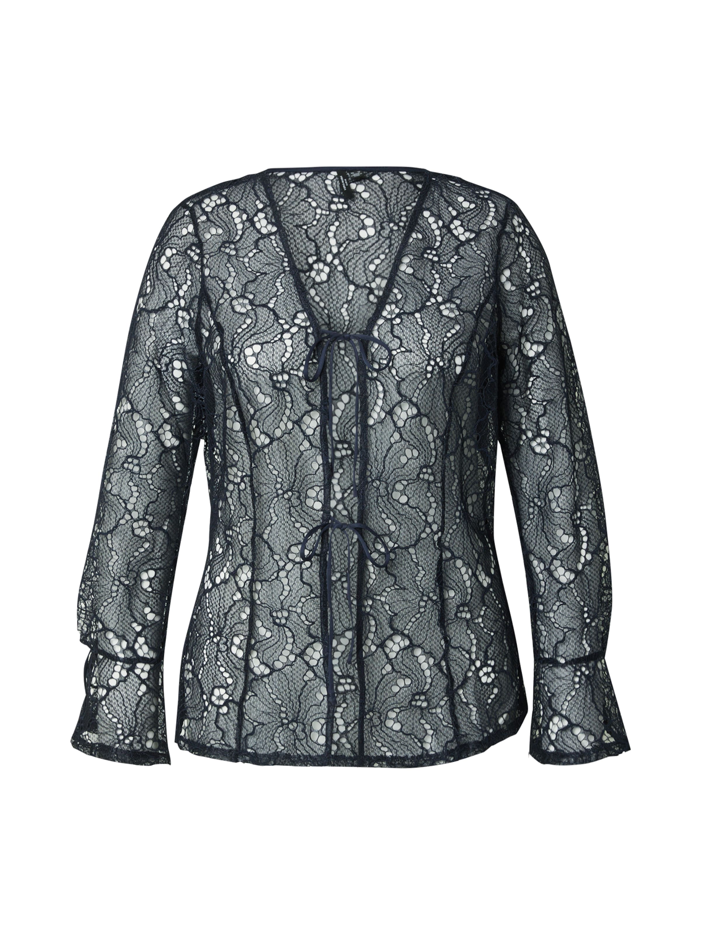 Vero Moda Curve Πλεκτή ζακέτα &#x27;VMCSigna&#x27; σε μπλε: μπροστά