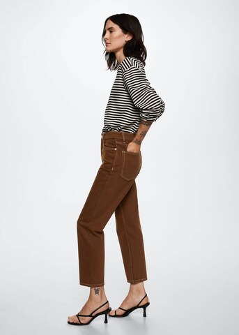 MANGO Loose fit Jeans 'Havana 2' in Brown