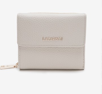 Lazarotti Wallet 'Bologna' in White: front