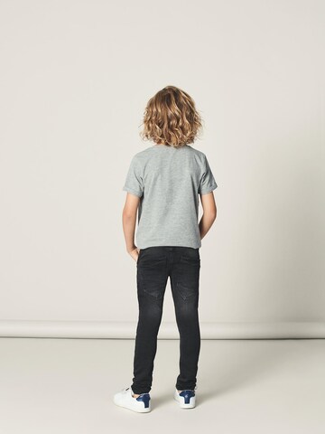 NAME IT Slimfit Jeans 'Robin' in Schwarz