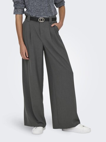 ONLY Wide Leg Hose 'ONLSvea' in Grau: Vorderseite