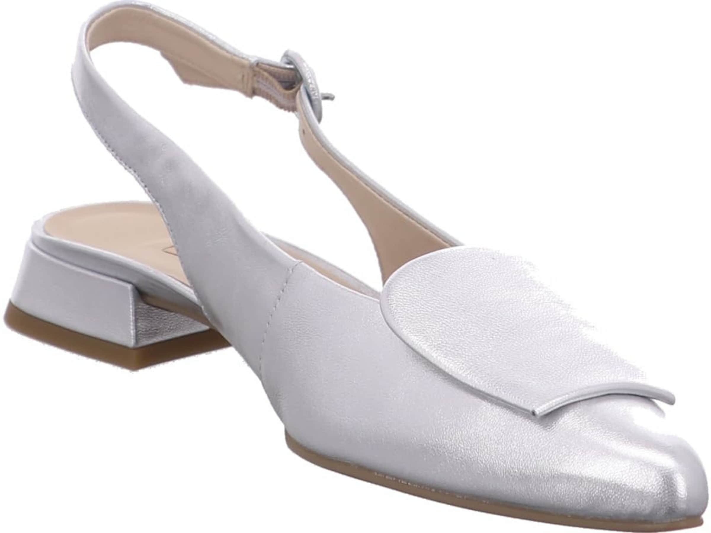 Décolleté sling di Paul Green in argento