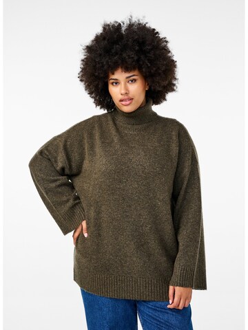 Pullover 'Cavista' di Zizzi in verde: frontale