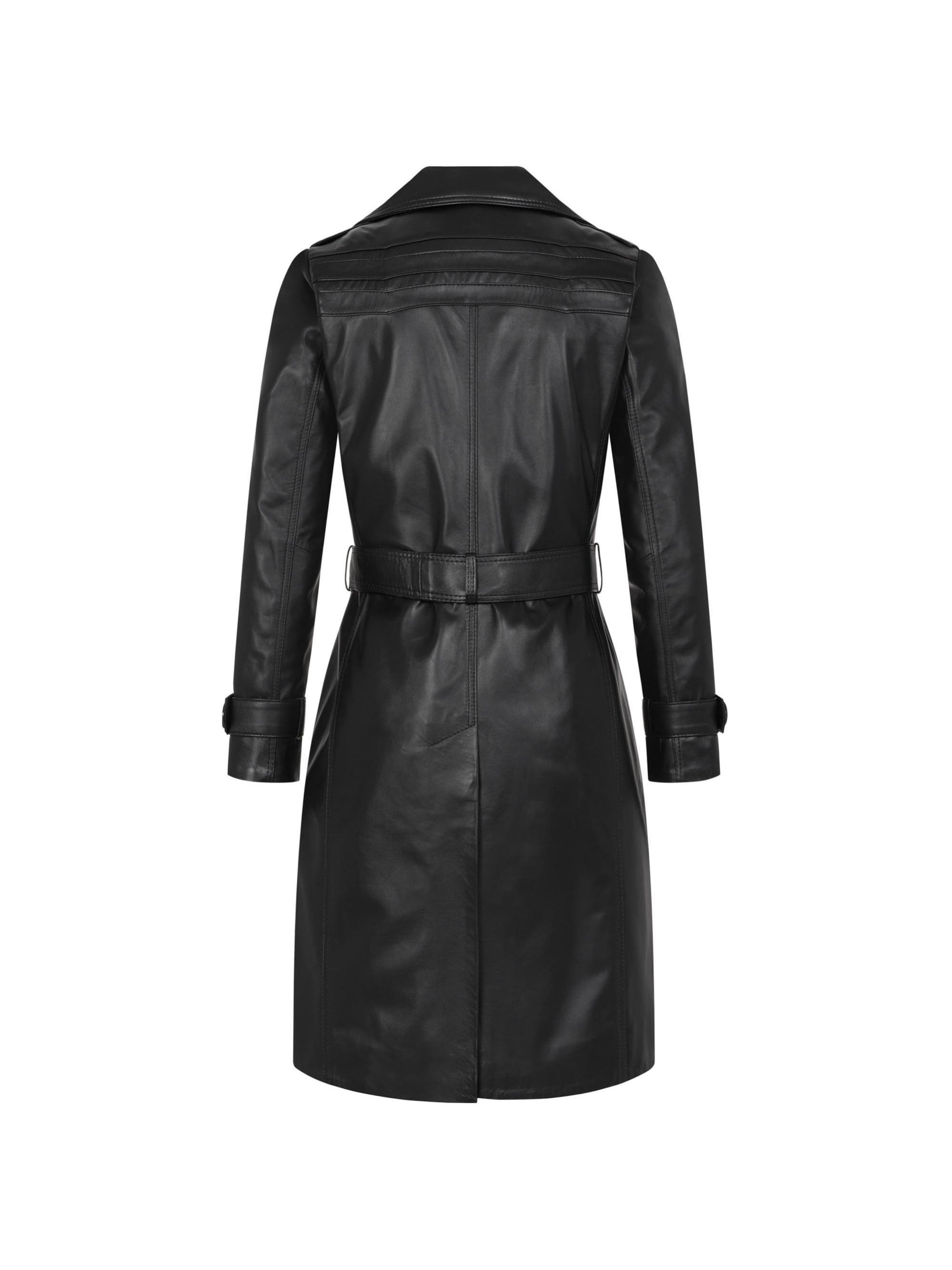 Mouflon Between-Seasons Coat 'Camila' in Black