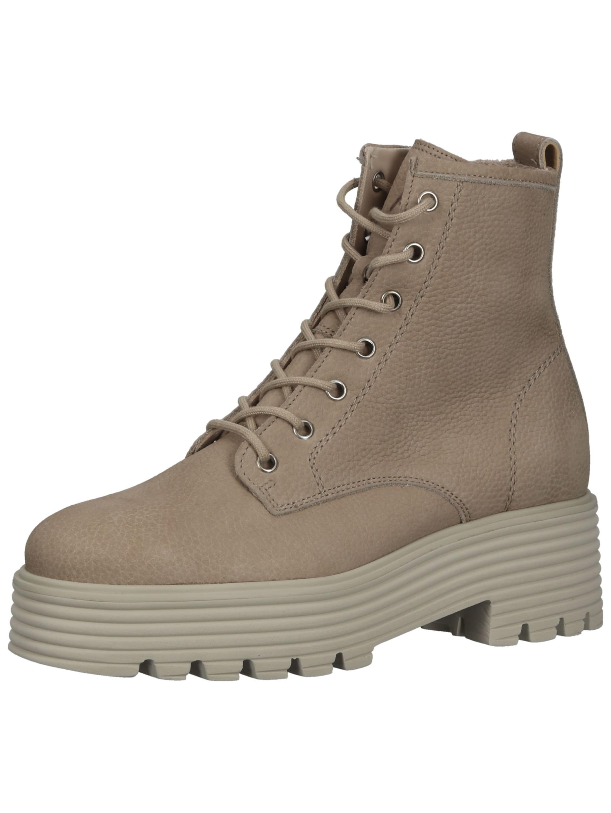 Bottines à lacets Paul Green en beige : devant