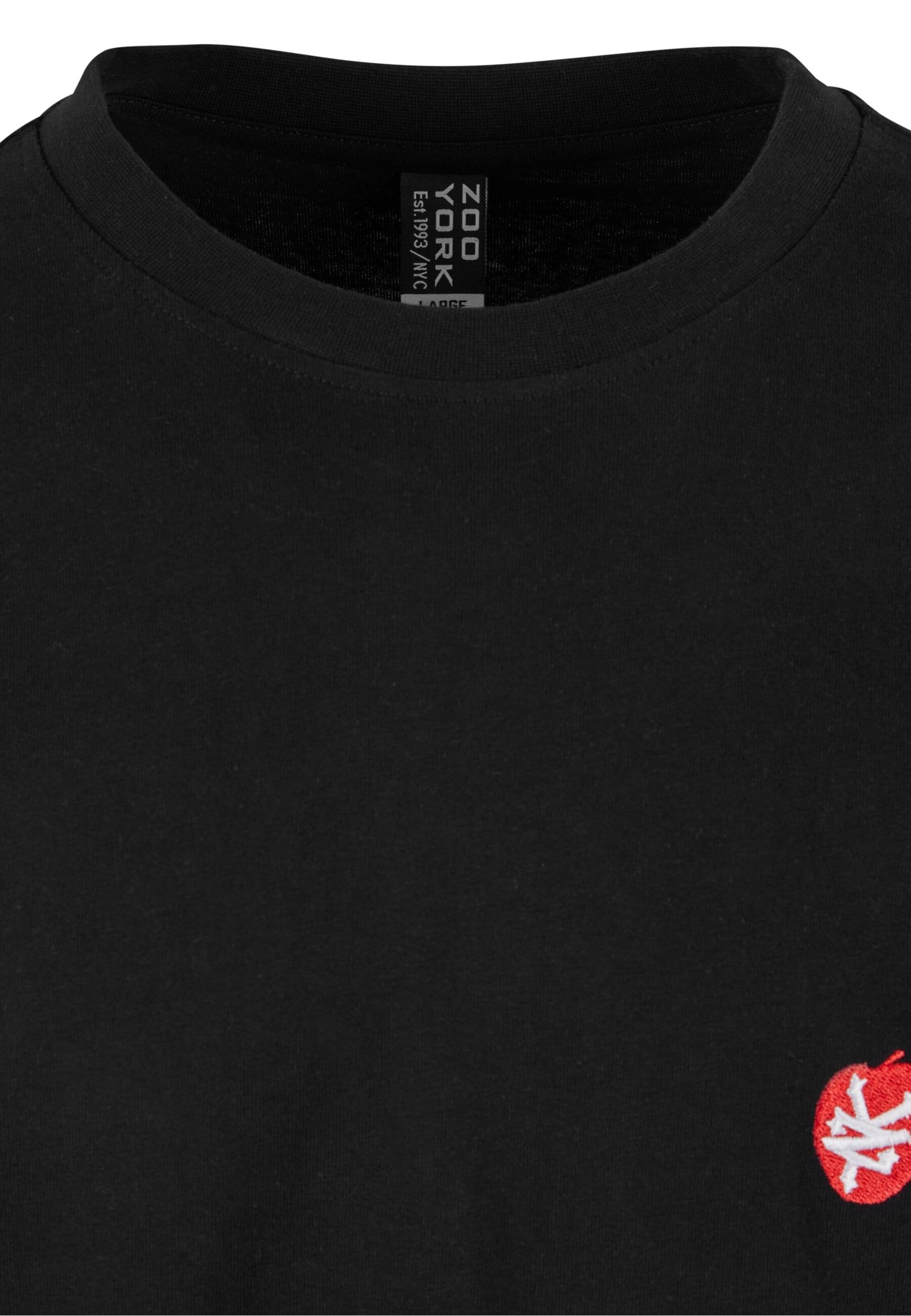 ZOO YORK Tričko 'Apple' - Čierna