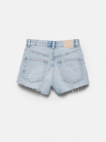 Pull&Bear Regular Shorts in Blau