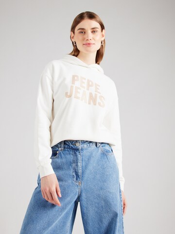 Felpa 'CATIA' di Pepe Jeans in bianco: frontale