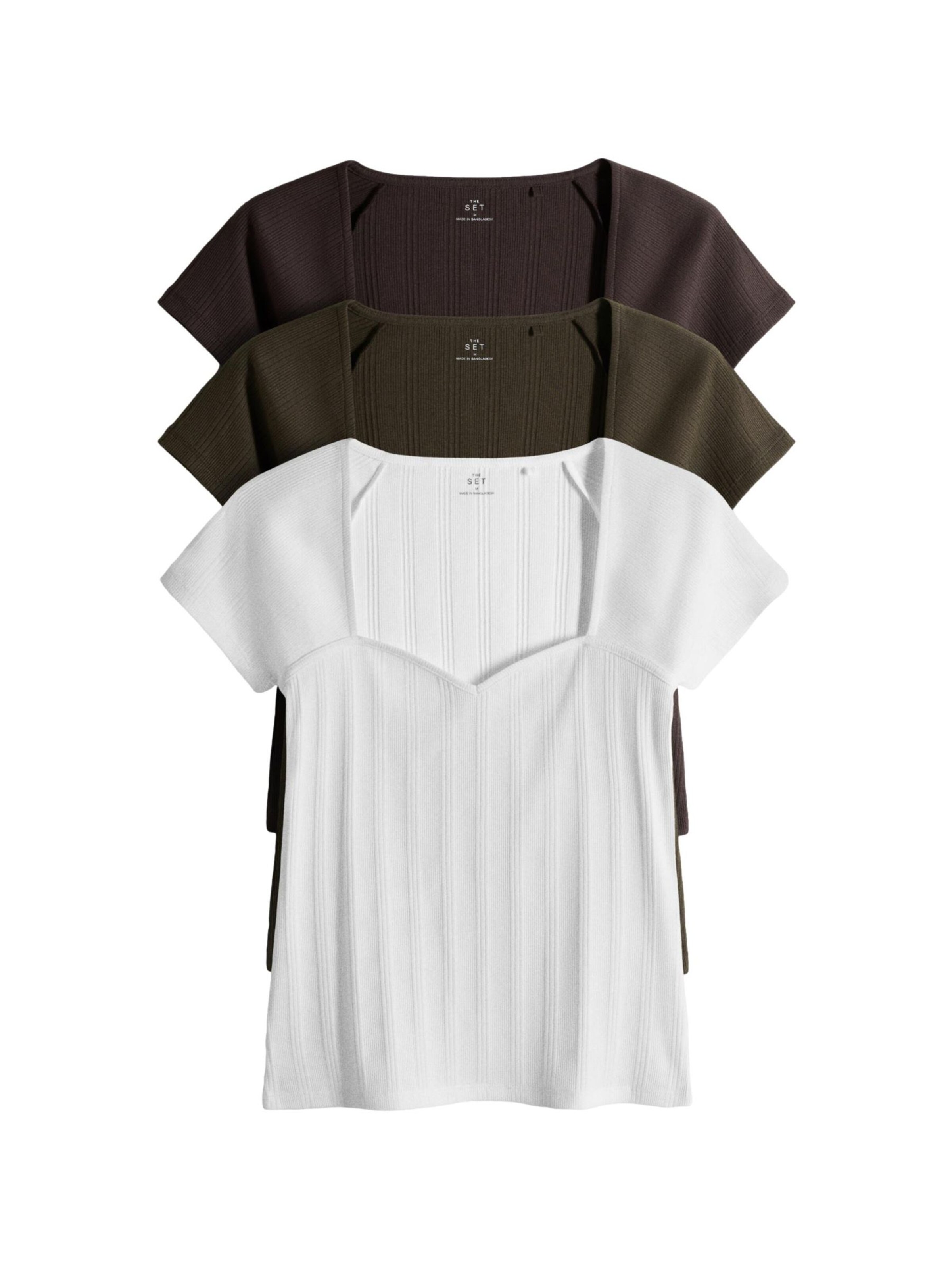 Haut The Set en mélange de couleurs : devant