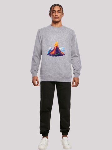 F4NT4STIC Sweatshirt 'Vulkanausbruch' in Grau