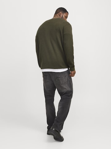 Jack & Jones Plus Sweater 'JPRBLUNOAH' in Green