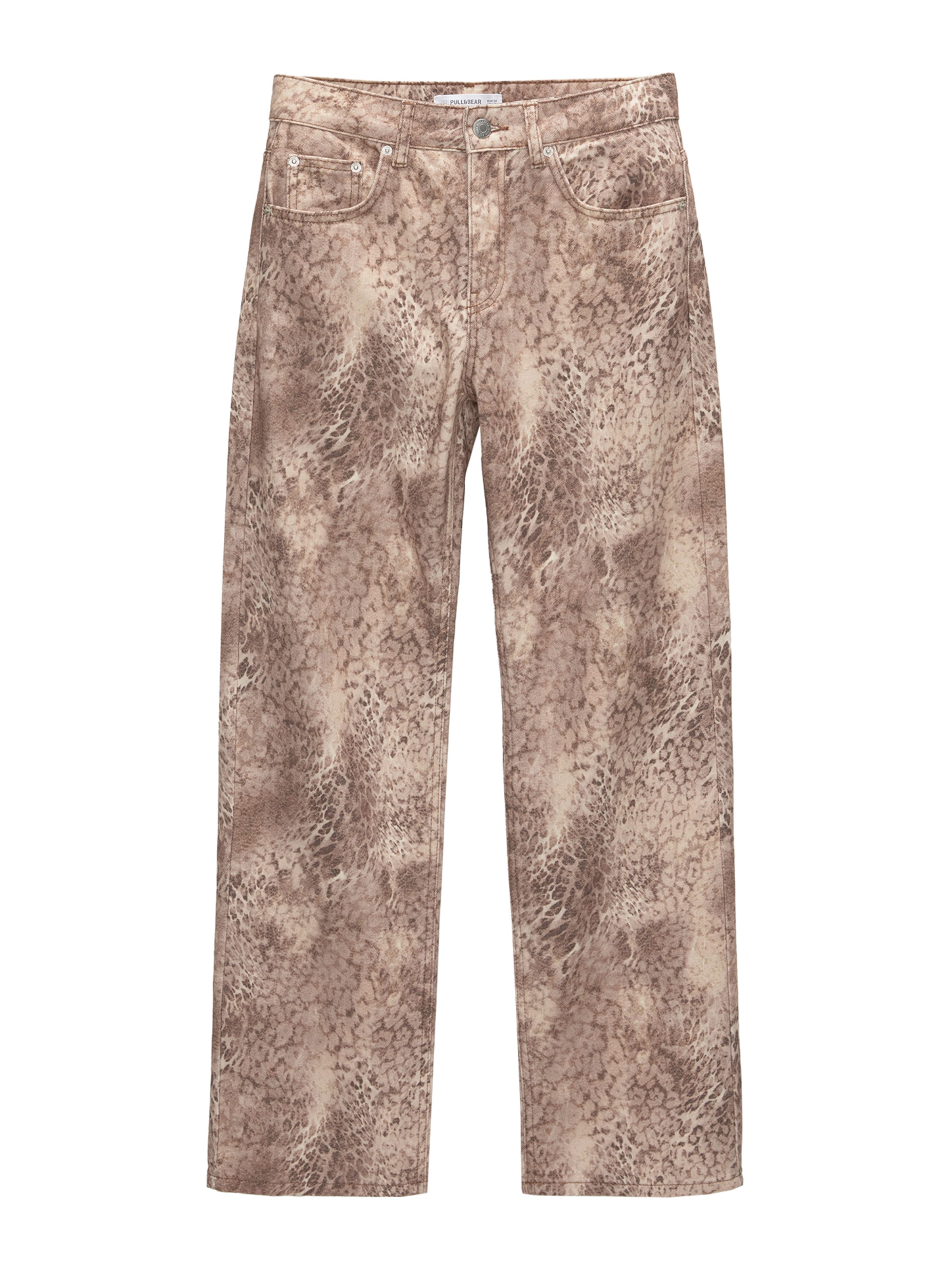 Pull&Bear Regular Jeans in Brown: front