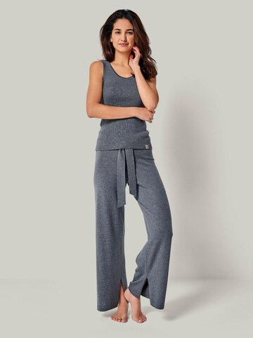Tops en tricot 'TOP BLOSSOM - Geripptes Merino Top mit Rundhals' YOU LOOK PERFECT en gris