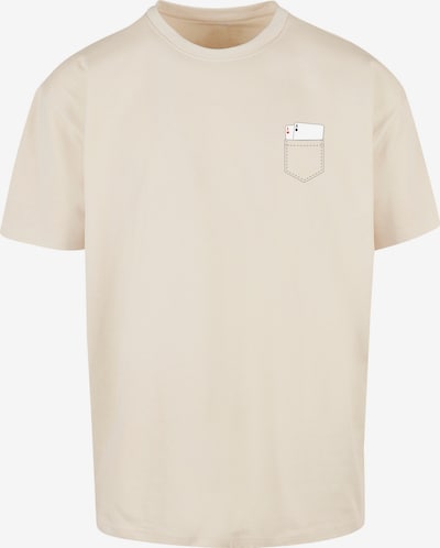 F4NT4STIC T-Shirt 'Poker ' en sable / rouge / noir / blanc, Vue avec produit