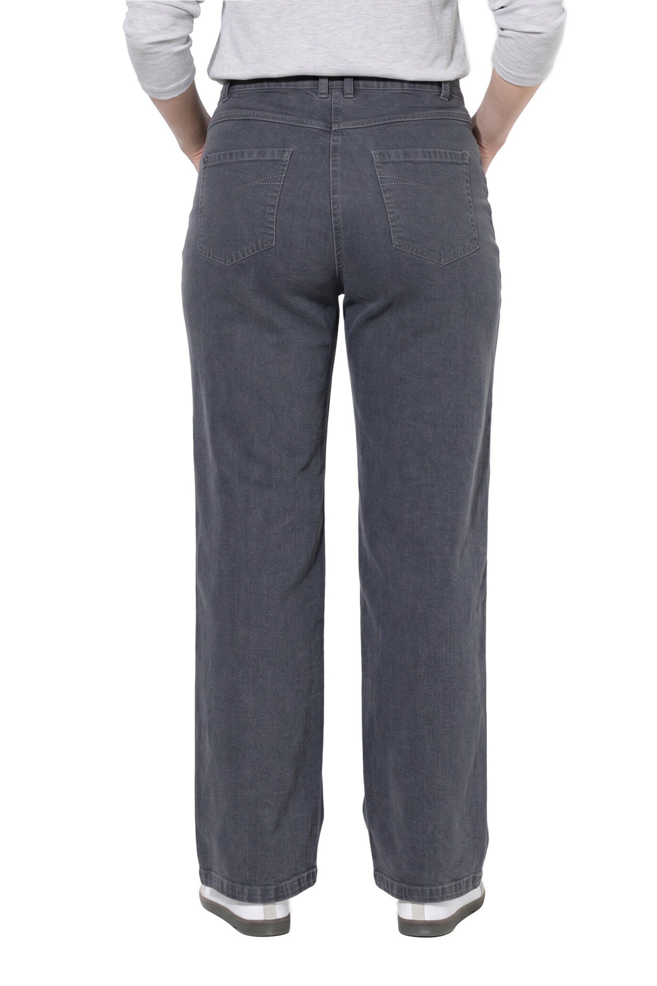 Ulla Popken Regular Jeans in Grey