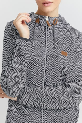 Oxmo Fleece Jacket 'Pebbles' in Grey