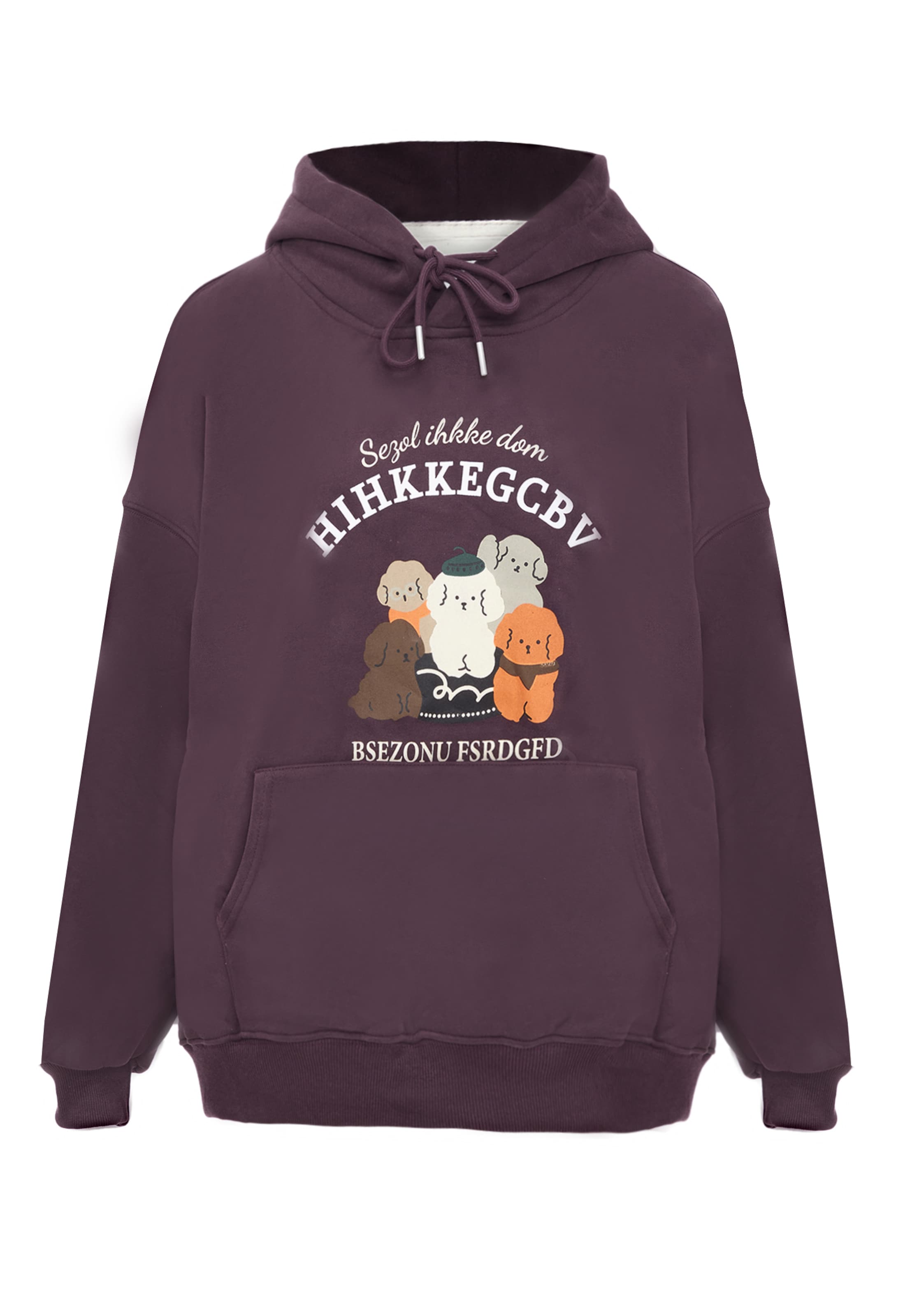 HOMEBASE Μπλούζα φούτερ σε λιλά: μπροστά